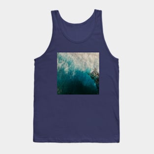 Cat watching waves Tank Top